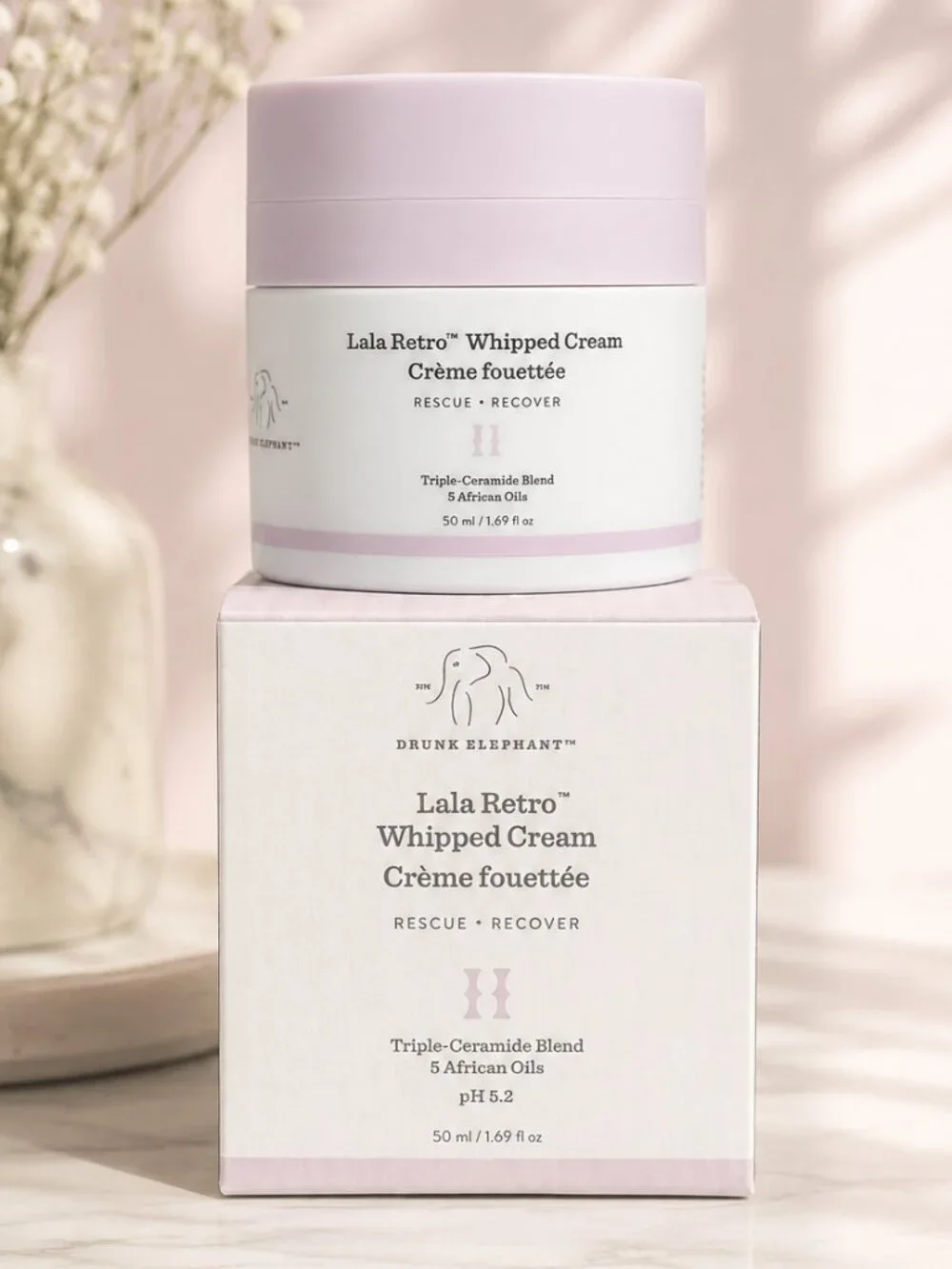 Drunk Elephant Lala Retro Whipped Cream Moisturizer - 1.69 oz. New in Box